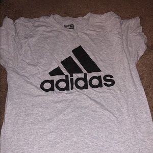 gray adidas shirt